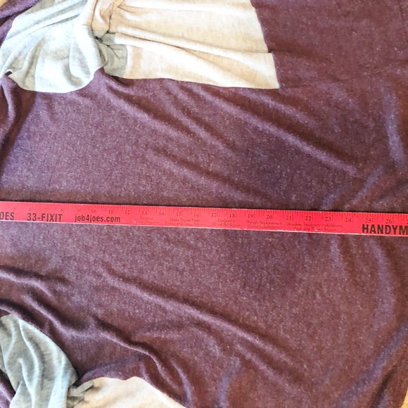 Sun N Moon Open Front Color Block Waterfall Cardigan SIZE  LARGE - Picture 9 of 12